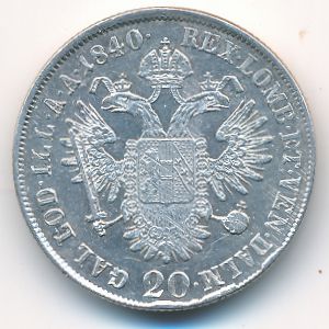 Austria, 20 kreuzer, 1840
