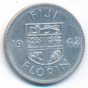 Fiji, 1 florin, 1936