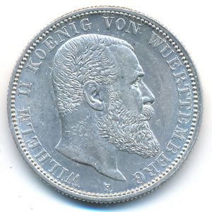 Wurttemberg, 2 mark, 1907