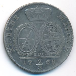 Саксония, 2/3 талера (1768 г.)
