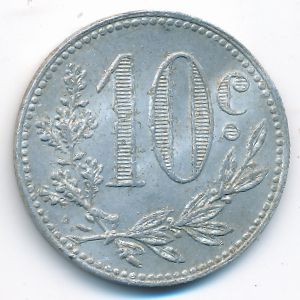Алжир, 10 сентим (1916 г.)