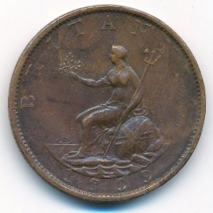 Великобритания, 1/2 пенни (1799 г.)