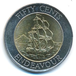 New Zealand, 50 cents, 1994