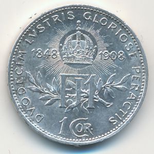 Австрия, 1 крона (1908 г.)