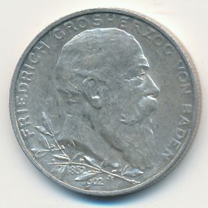 Баден, 2 марки (1902 г.)