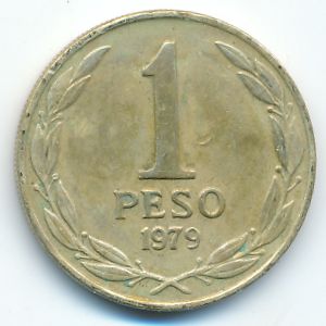 Chile, 1 peso, 1979
