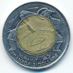 Canada, 2 dollars, 1999