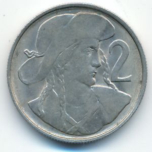 Чехословакия, 2 кроны (1948 г.)