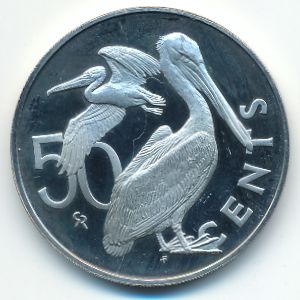 Виргинские острова, 50 центов (1974 г.)