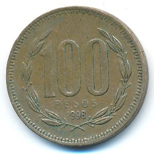 Чили, 100 песо (1998 г.)