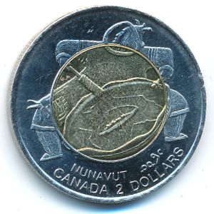 Canada, 2 dollars, 1999