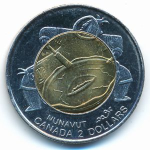 Canada, 2 dollars, 1999
