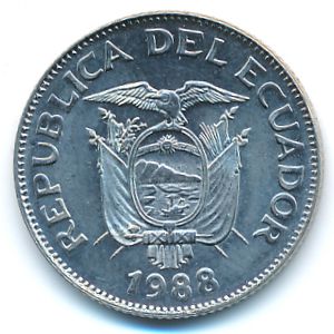 Ecuador, 1 sucre, 1988
