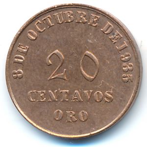 Перу, 20 сентаво (1935 г.)