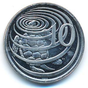 Каймановы острова, 10 центов (1999 г.)