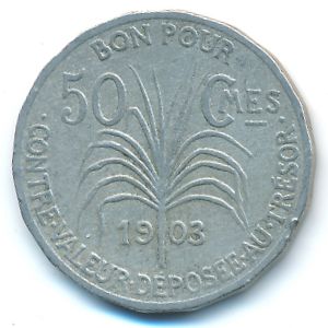 Guadeloupe, 50 centimes, 1903