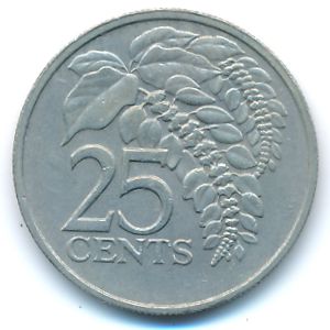 Тринидад и Тобаго, 25 центов (1983 г.)