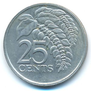 Тринидад и Тобаго, 25 центов (1993 г.)