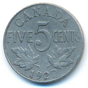 Канада, 5 центов (1927 г.)