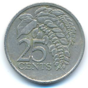 Тринидад и Тобаго, 25 центов (1997 г.)