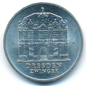 German Democratic Republic, 5 mark, 1985