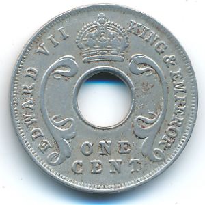 East Africa, 1 cent, 1909