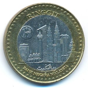 Malaysia, 1 ringgit, 2000