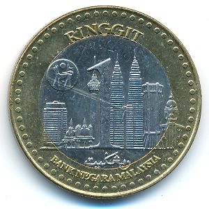Malaysia, 1 ringgit, 2000