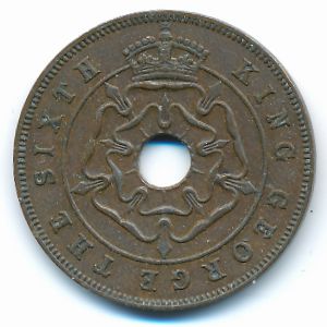 Southern Rhodesia, 1 penny, 1951