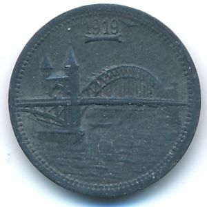 Bonn, 5 пфеннигов, 1919
