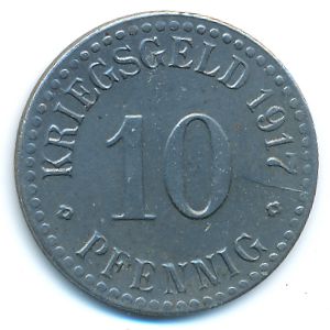 Кассель., 10 пфеннигов (1917 г.)