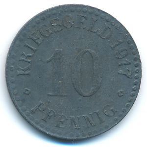 Кассель., 10 пфеннигов (1917 г.)