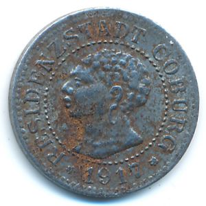 Coburg, 5 пфеннигов, 1917