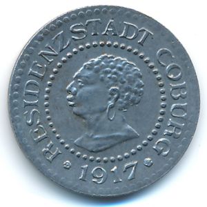 Кобург., 10 пфеннигов (1917 г.)