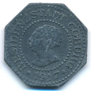 Coburg, 10 пфеннигов, 1917