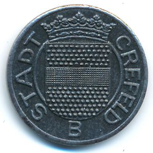 Крефельд., 10 пфеннигов (1918 г.)