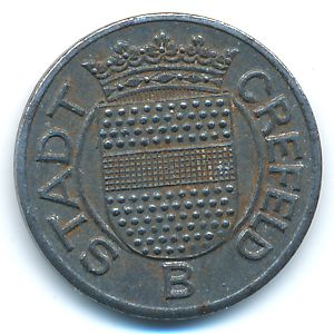 Крефельд., 5 пфеннигов (1918 г.)