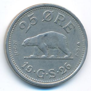 Гренландия, 25 эре (1926 г.)