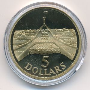Австралия, 5 долларов (1988 г.)