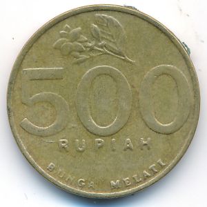 Indonesia, 500 rupiah, 2000