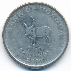 Uganda, 100 шиллингов, 2007