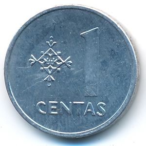 Литва, 1 цент (1991 г.)