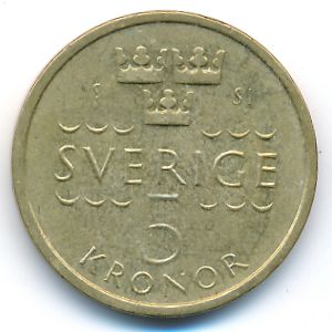 Швеция, 5 крон (2016 г.)