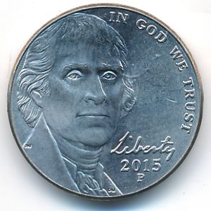 США, 5 центов (2015 г.)