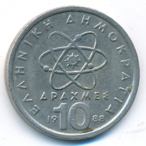Греция, 10 драхм (1988 г.)