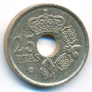 Испания, 25 песет (2001 г.)