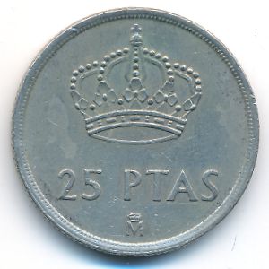 Испания, 25 песет (1982 г.)
