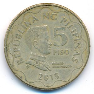 Philippines, 5 piso, 2015