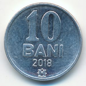 Moldova, 10 bani, 2018