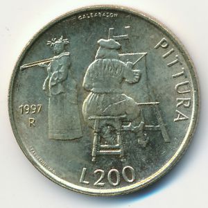 San Marino, 200 lire, 1997